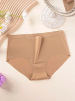 Seamless Solid Briefs Set - 5