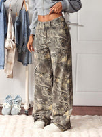 BlushCamo Wide-Leg Cargo Pants - 3