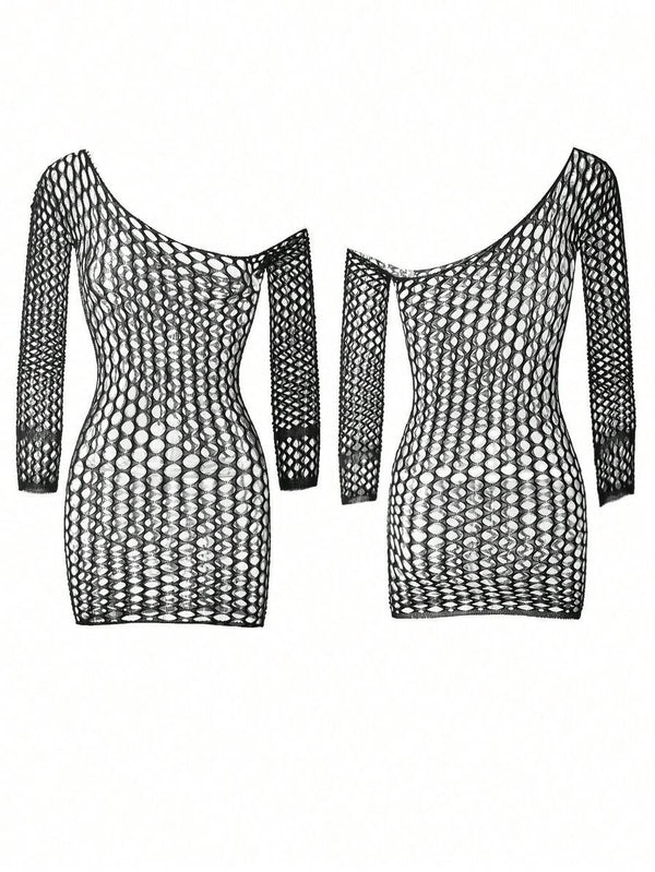 Sexy Fishnet Bodystocking Dress