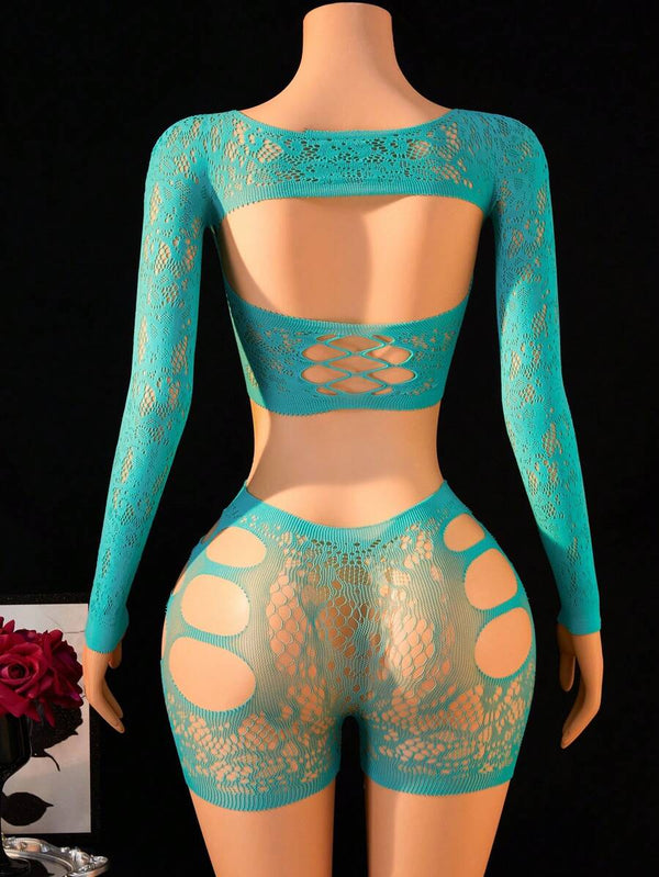 Lace Cutout Lingerie Set