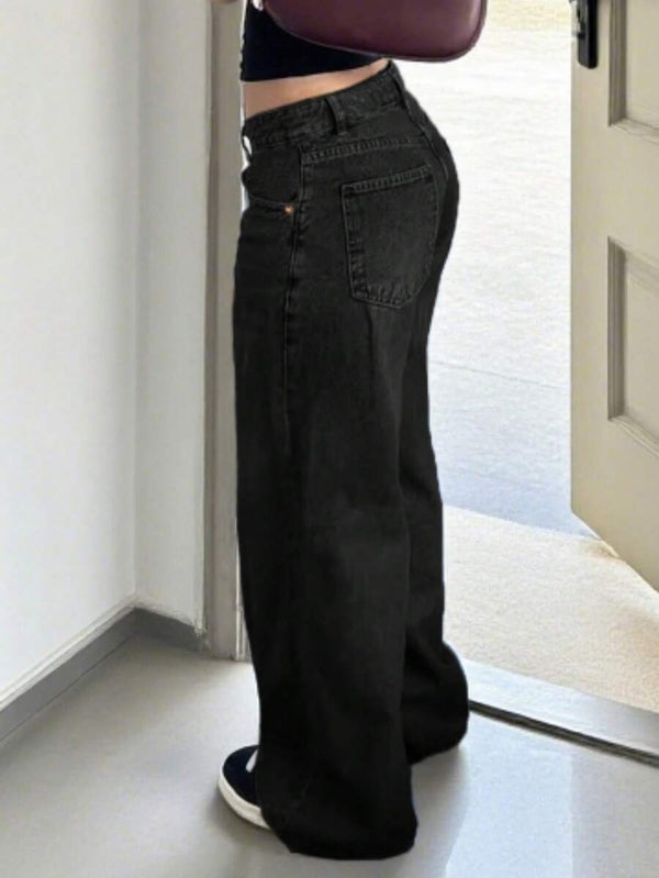 Low Waist Wide Leg Jeans