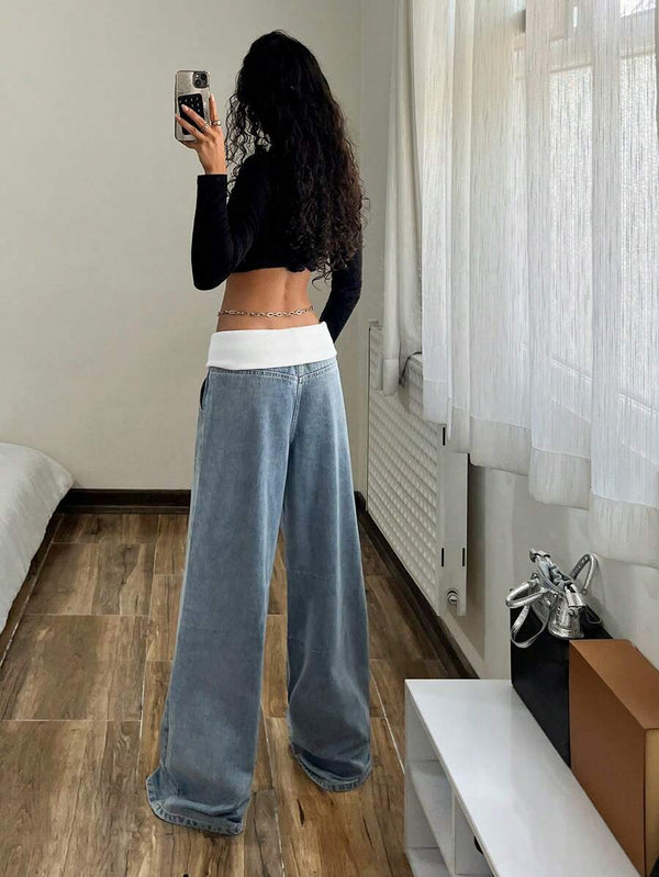 Cloud Drift Wide-Leg Jeans