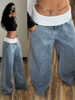 Cloud Drift Wide-Leg Jeans - 1