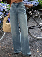 Casual Straight Leg Jeans - 2