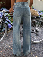 Casual Straight Leg Jeans - 4