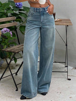 Casual Straight Leg Jeans - 5