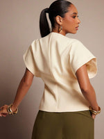 Asymmetrical Button Waistcoat Top - 5