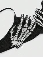 Gothic Skull Underwire Bra - 3