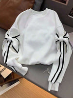 Bow Tie Sleeve Sweatshirt - 5