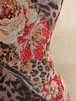 Boho Asymmetric Knit Mesh Dress - 4