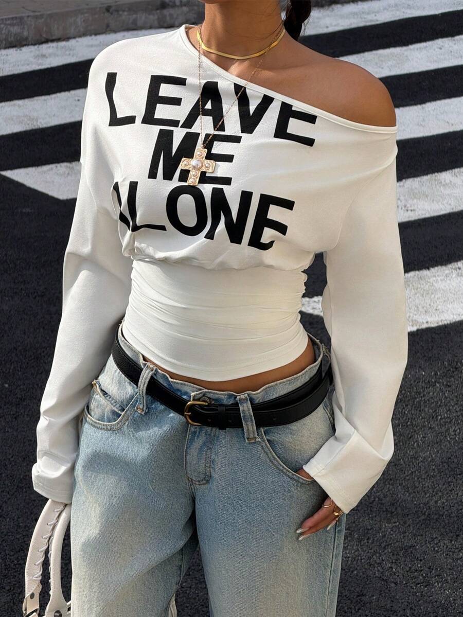 "Leave Me Alone" Longsleeve Top