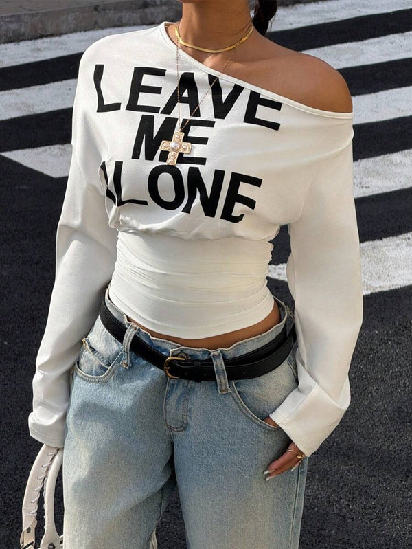 "Leave Me Alone" Longsleeve Top