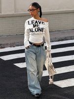 "Leave Me Alone" Longsleeve Top - 4