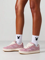 White Bunny Logo Crew Socks - 3