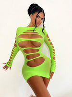 Sexy Fishnet Babydoll Dress - 1