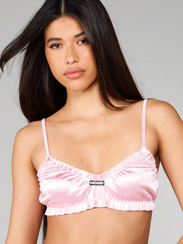 Adjustable Strap Satin Bralette