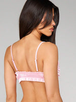 Adjustable Strap Satin Bralette - 2