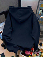 Bow Print Casual Hoodie - 2