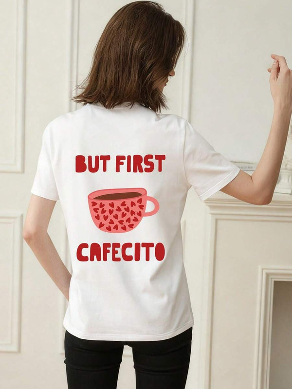 Coffee Print Summer T-Shirt