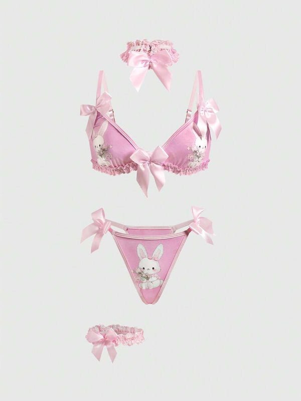 Kawaii Bunny Lace Lingerie Set