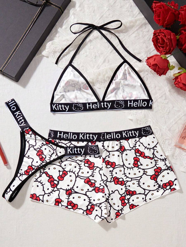 Black & White Hello Kitty Lingerie Set