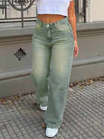 Boyfriend Loose Straight Leg Jeans - 1