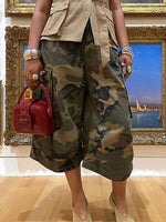 Camo Wide-Leg Cropped Jeans - 3