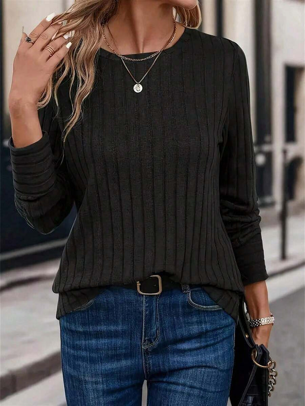 Ribbed Long Sleeve Top