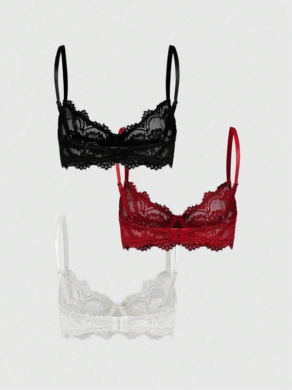 Lace Underwire Bra Set