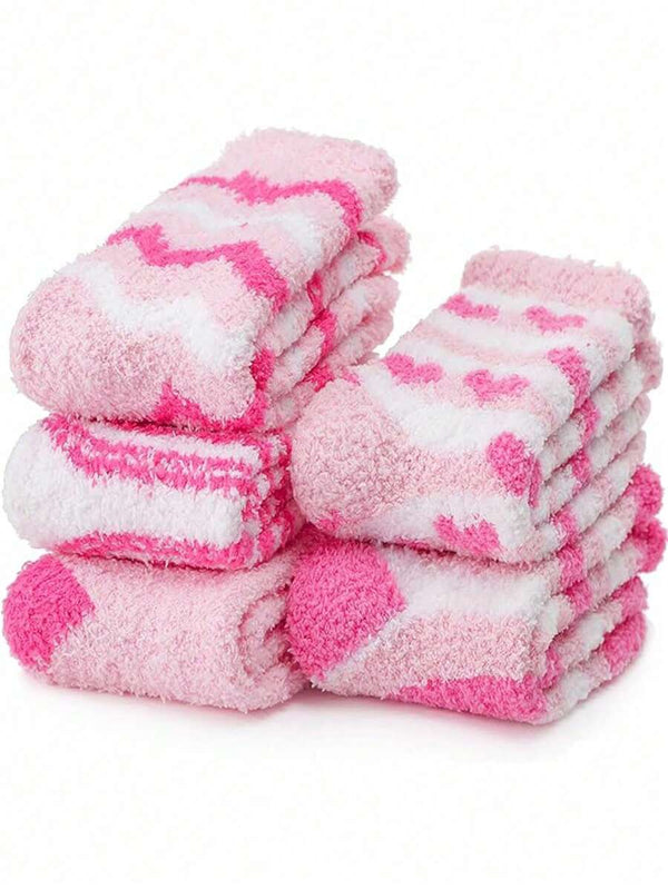 Cozy Fuzzy Valentine Socks