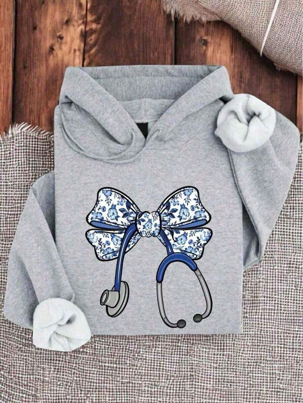 Bow Stethoscope Sweatshirt