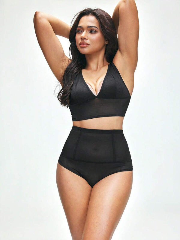 Black Sheer Shapewear Bottom