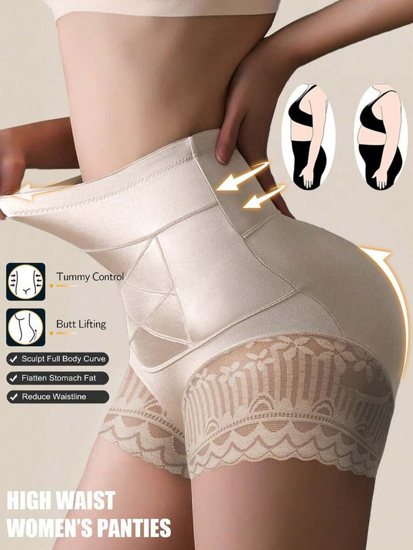 High Waist Lace Tummy Control Shapewear Panties