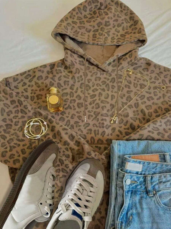 Leopard Print Hoodie