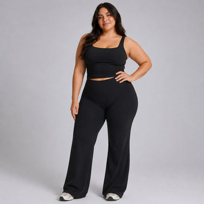 Elara Flare Leggings Set - For yoga, gym, and lounging