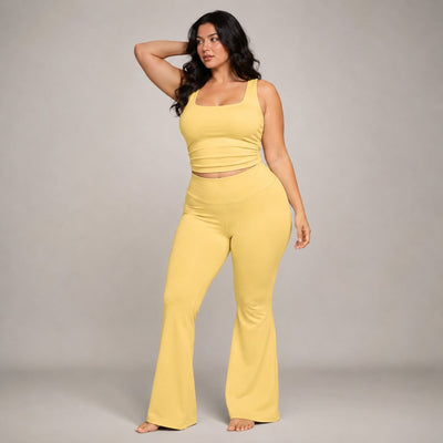 Elara Flare Leggings Set - For yoga, gym, and lounging
