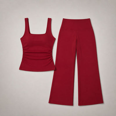 Elara Flare Leggings Set - For yoga, gym, and lounging
