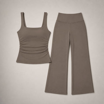 Elara Flare Leggings Set - For yoga, gym, and lounging
