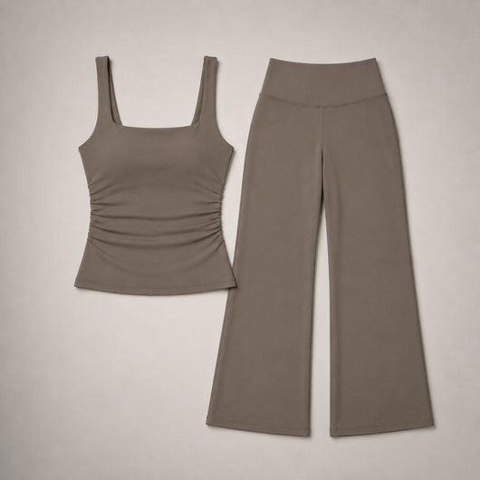 Elara Flare Leggings Set - For yoga, gym, and lounging